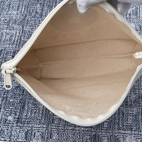 Dogeared Make Up Bag SOCIETY Zip Up Bag Cotton Donut New - Picture 7 of 10